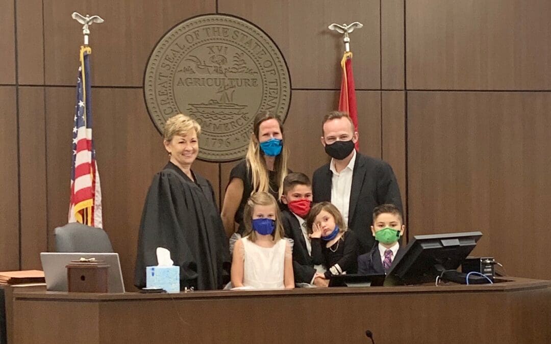 Final adoption hearing is a very happy day!